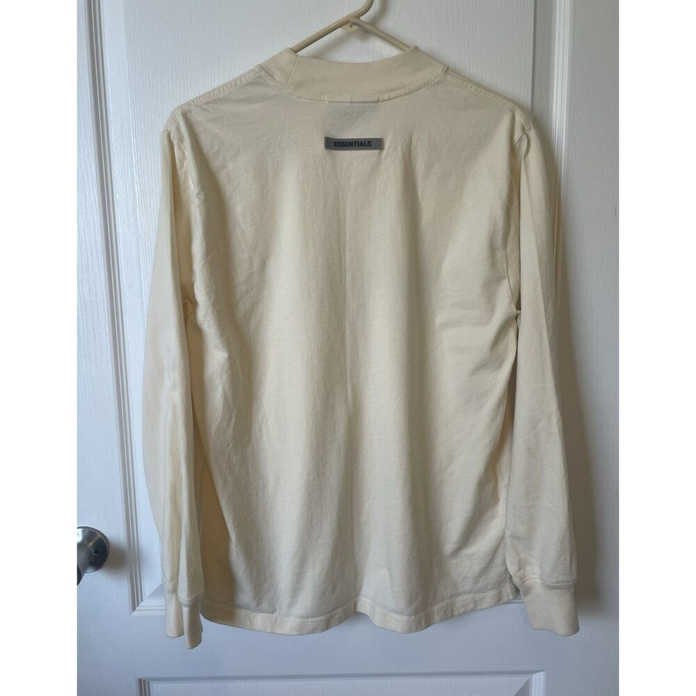 Fear Of God Essentials Men’s Long Sleeve Tee Buttercream Size XS - Picture 3 of 9
